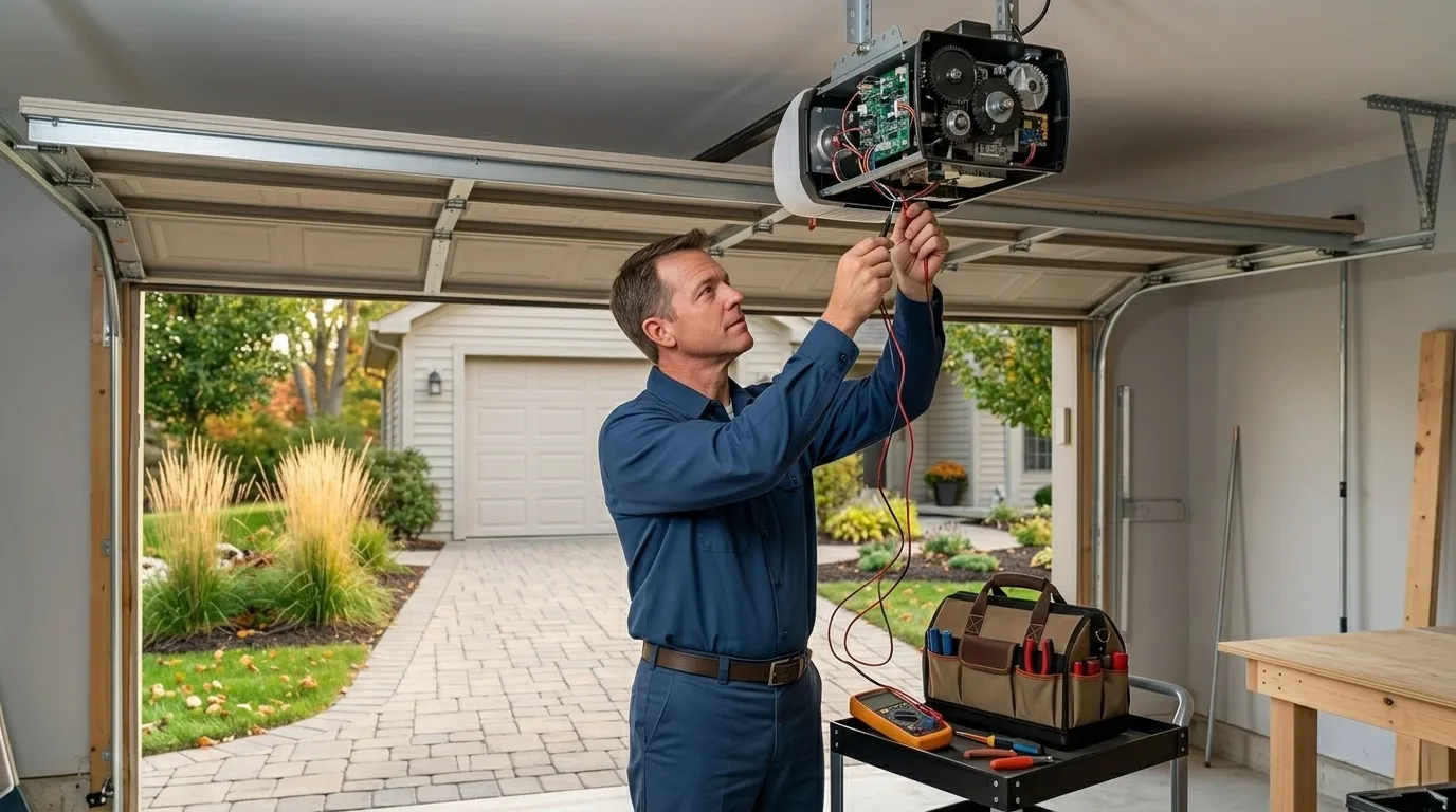 Garage door service call in Oklahoma City, OK